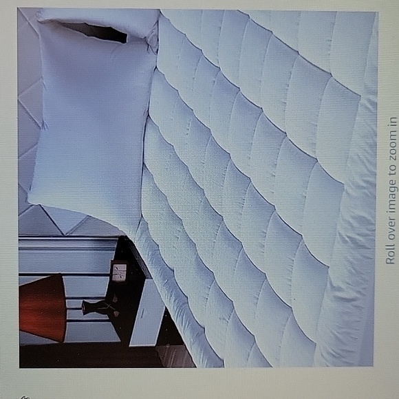 Easeland Bedding Easeland Queen White Mattress Pad Quilted Fitted